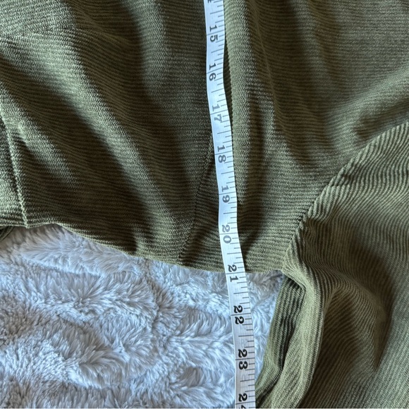 Lulus Casual Affection Olive Green Corduroy Midi Dress With Pockets - Size XL - Picture 8 of 8